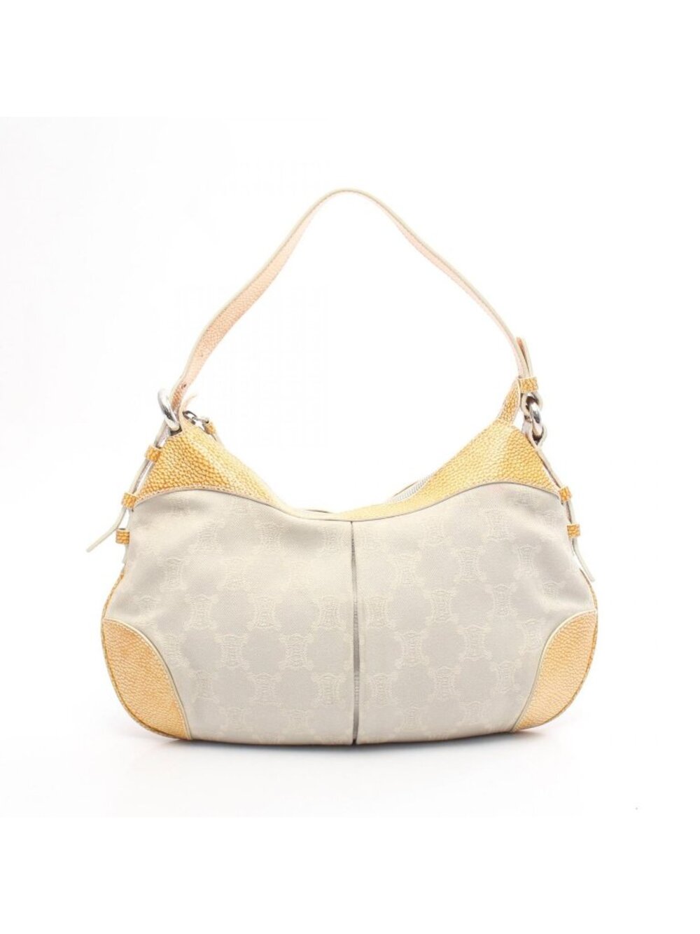 Celine Shoulder Bag Paris Macadam Canvas Leather